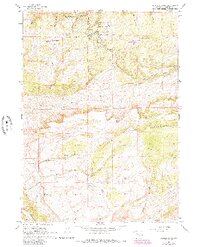 Download a high-resolution, GPS-compatible USGS topo map for Crimson Dawn, WY (1985 edition)