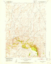 Download a high-resolution, GPS-compatible USGS topo map for Crooks Mountain, WY (1953 edition)