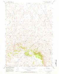 Download a high-resolution, GPS-compatible USGS topo map for Crooks Mountain, WY (1973 edition)
