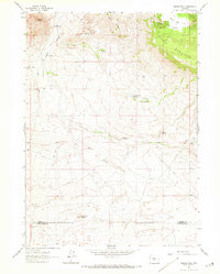 preview thumbnail of historical topo map of Fremont County, WY in 1961