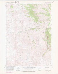 Download a high-resolution, GPS-compatible USGS topo map for Crow Mountain, WY (1979 edition)