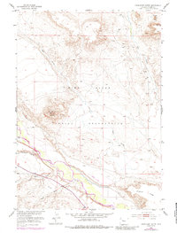 Download a high-resolution, GPS-compatible USGS topo map for Crowheart Butte, WY (1984 edition)