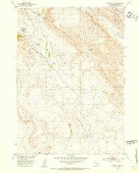 Download a high-resolution, GPS-compatible USGS topo map for Crowheart NE, WY (1954 edition)