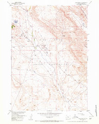 Download a high-resolution, GPS-compatible USGS topo map for Crowheart NE, WY (1958 edition)