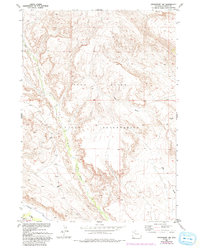 Download a high-resolution, GPS-compatible USGS topo map for Crowheart NW, WY (1993 edition)
