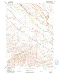 Download a high-resolution, GPS-compatible USGS topo map for Crowheart, WY (1993 edition)
