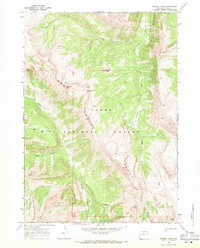 Download a high-resolution, GPS-compatible USGS topo map for Crystal Peak, WY (1971 edition)