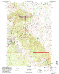 Download a high-resolution, GPS-compatible USGS topo map for Dayton South, WY (1997 edition)