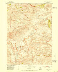 Download a high-resolution, GPS-compatible USGS topo map for Deadman Butte, WY (1953 edition)