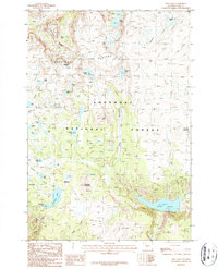 Download a high-resolution, GPS-compatible USGS topo map for Deep Lake, WY (1987 edition)