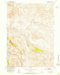 Download a high-resolution, GPS-compatible USGS topo map for Del Monte Ridge, WY (1955 edition)