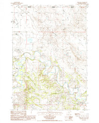 Download a high-resolution, GPS-compatible USGS topo map for Devils Run, WY (1985 edition)