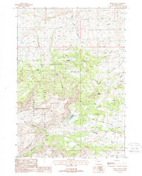Download a high-resolution, GPS-compatible USGS topo map for Devils Tooth, WY (1988 edition)