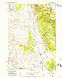 Download a high-resolution, GPS-compatible USGS topo map for Dewey, WY (1953 edition)