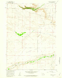 Download a high-resolution, GPS-compatible USGS topo map for Diamond Flat, WY (1962 edition)