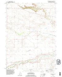 Download a high-resolution, GPS-compatible USGS topo map for Diamond Flat, WY (1995 edition)