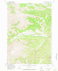 Download a high-resolution, GPS-compatible USGS topo map for Dick Creek Lakes, WY (1972 edition)