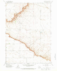 Download a high-resolution, GPS-compatible USGS topo map for Dickinson Hill, WY (1967 edition)