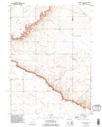 Download a high-resolution, GPS-compatible USGS topo map for Dickinson Hill, WY (1995 edition)