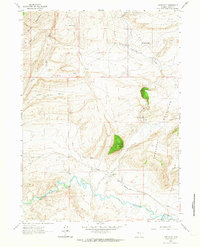 Download a high-resolution, GPS-compatible USGS topo map for Difficulty, WY (1964 edition)
