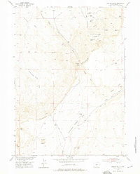 Download a high-resolution, GPS-compatible USGS topo map for Dishpan Butte, WY (1976 edition)