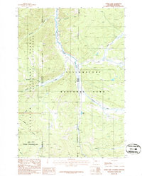 Download a high-resolution, GPS-compatible USGS topo map for Divide Lake, WY (1986 edition)