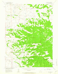 Download a high-resolution, GPS-compatible USGS topo map for Divide Peak, WY (1963 edition)
