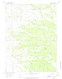 Download a high-resolution, GPS-compatible USGS topo map for Divide Peak, WY (1974 edition)