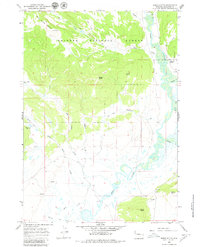Download a high-resolution, GPS-compatible USGS topo map for Dodge Butte, WY (1980 edition)