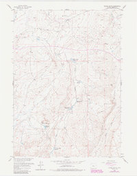 Download a high-resolution, GPS-compatible USGS topo map for Double Butte, WY (1985 edition)