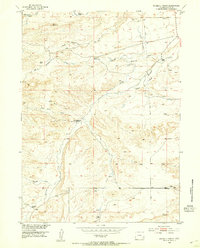 Download a high-resolution, GPS-compatible USGS topo map for Double L Ranch, WY (1954 edition)