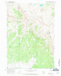 Download a high-resolution, GPS-compatible USGS topo map for Doubletop Peak, WY (1971 edition)