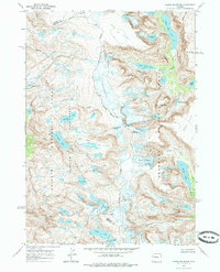 preview thumbnail of historical topo map of Fremont County, WY in 1968