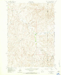 1953 Map of Dry Fork Ranch, 1973 Print