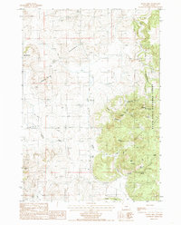 Download a high-resolution, GPS-compatible USGS topo map for Duling Hill, WY (1985 edition)