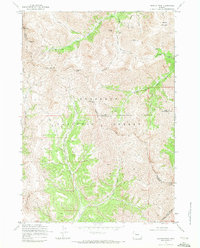 Download a high-resolution, GPS-compatible USGS topo map for Dunrud Peak, WY (1972 edition)