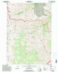 Download a high-resolution, GPS-compatible USGS topo map for Dunrud Peak, WY (1997 edition)