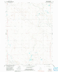 Download a high-resolution, GPS-compatible USGS topo map for Duroc, WY (1991 edition)