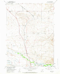 preview thumbnail of historical topo map of Platte County, WY in 1951