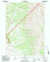 Download a high-resolution, GPS-compatible USGS topo map for East Fork Basin, WY (1997 edition)