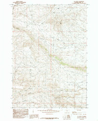 Download a high-resolution, GPS-compatible USGS topo map for Elk Butte, WY (1985 edition)