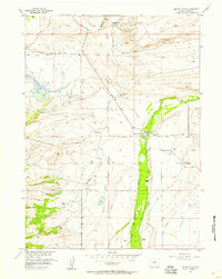 Download a high-resolution, GPS-compatible USGS topo map for Elk Mountain, WY (1957 edition)