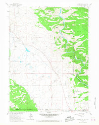 Download a high-resolution, GPS-compatible USGS topo map for Elkhorn Point, WY (1968 edition)