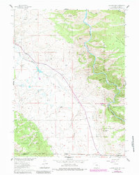 Download a high-resolution, GPS-compatible USGS topo map for Elkhorn Point, WY (1984 edition)