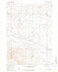 preview thumbnail of historical topo map of Natrona County, WY in 1960
