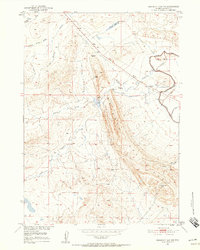 Download a high-resolution, GPS-compatible USGS topo map for Emigrant Gap NW, WY (1958 edition)