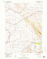Download a high-resolution, GPS-compatible USGS topo map for Emigrant Gap, WY (1958 edition)