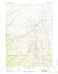 Download a high-resolution, GPS-compatible USGS topo map for Encampment, WY (1971 edition)