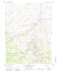 Download a high-resolution, GPS-compatible USGS topo map for Encampment, WY (1984 edition)