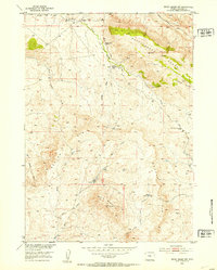 Download a high-resolution, GPS-compatible USGS topo map for Ervay Basin SW, WY (1953 edition)